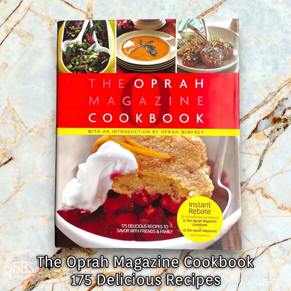 O, The Oprah Magazine Cookbook First Edition Hardcover  175 Recipes, Like New - Picture 2 of 11
